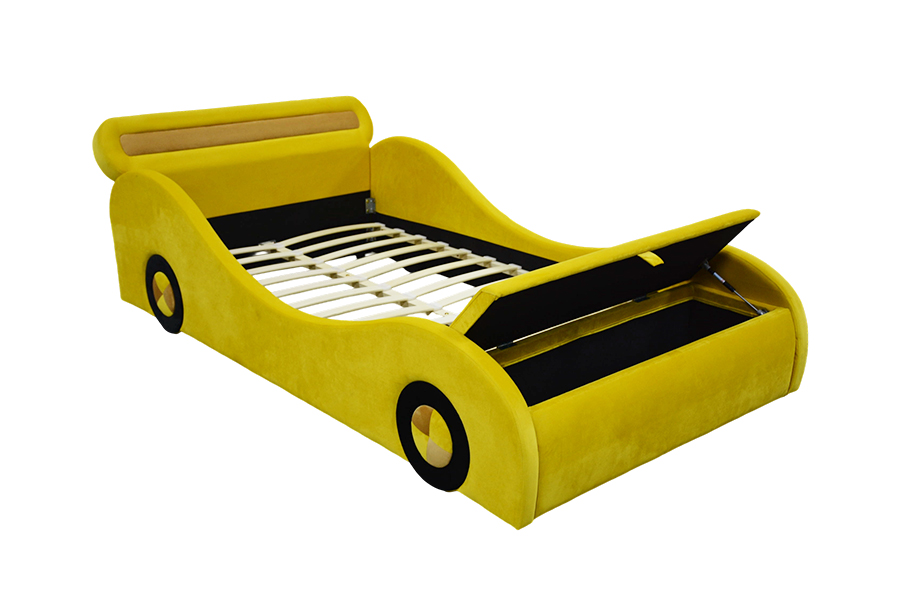 1421 Auffällige Kinderautobetten in Gelb