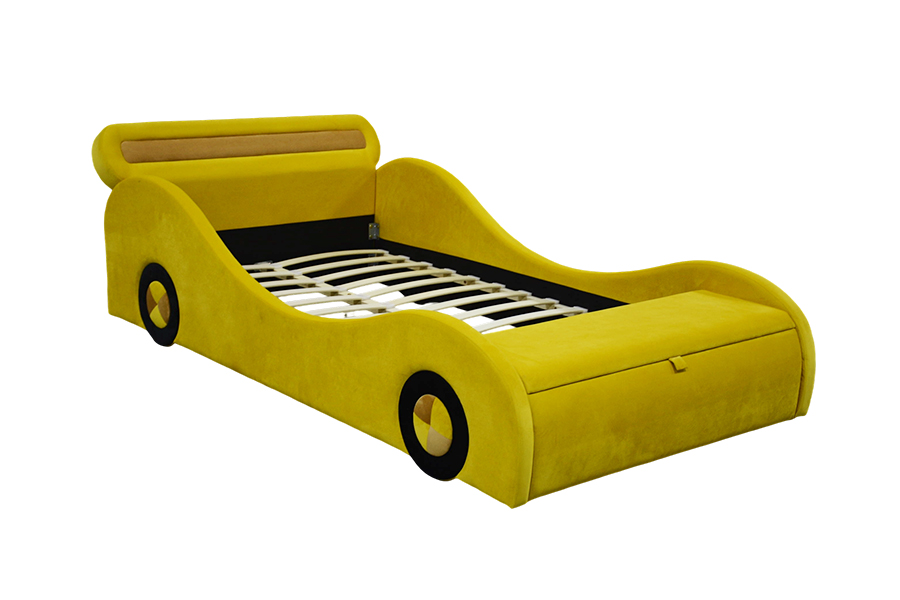 1421 Auffällige Kinderautobetten in Gelb