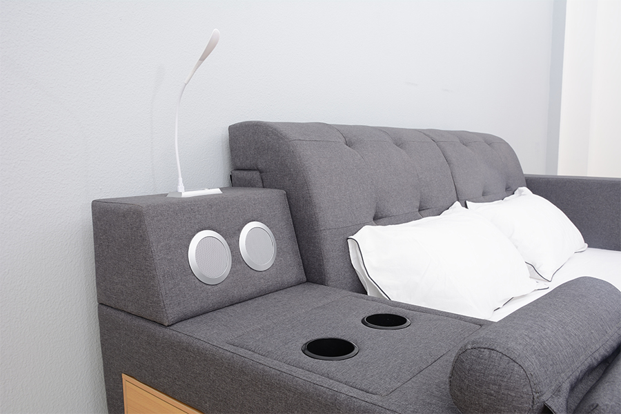 1550 Polster-Integrales Freizeitbettgestell mit Bluetooth-Lautsprecher