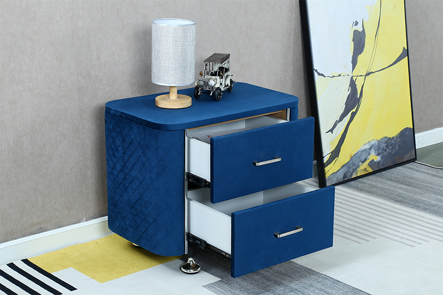 WSS954 Diamond Velvet Nachttisch / Bettisch