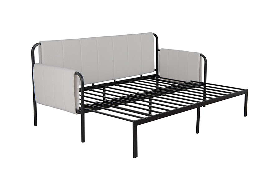 4712 Ausziehbares Sofabett mit Lammwollbezug