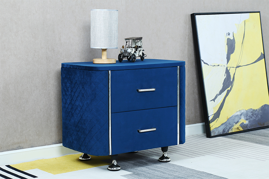 WSS954 Diamond Velvet Nachttisch / Bettisch