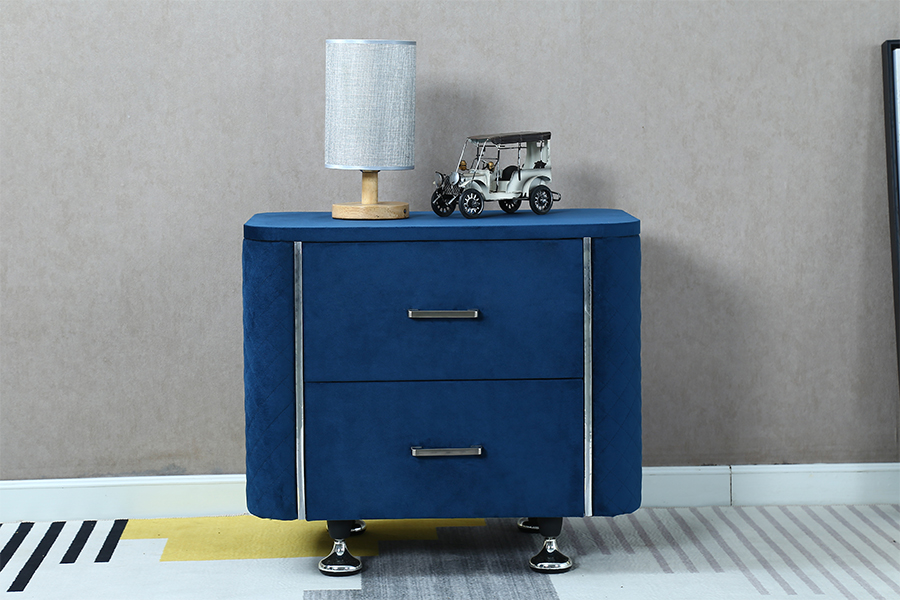 WSS954 Diamond Velvet Nachttisch / Bettisch