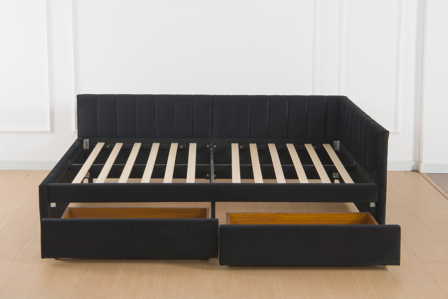 4856D Stauraum-Samt-Schlafsofa für kleine Räume