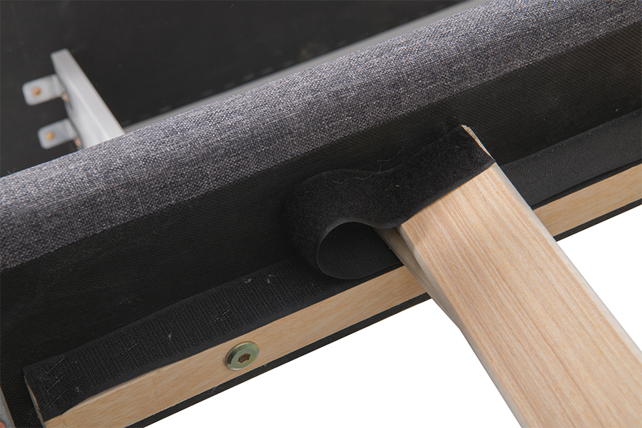 4271C Hautfreundliches Baumwoll-Leinen Schlafsofa mit Stauraum