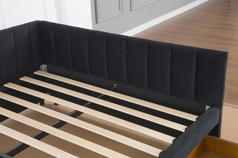 4856D Stauraum-Samt-Schlafsofa für kleine Räume