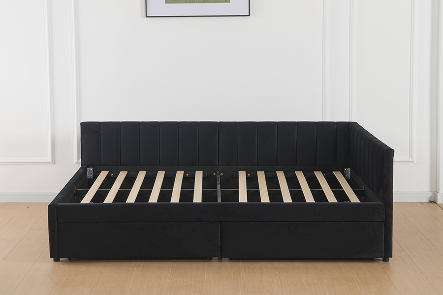 4856D Stauraum-Samt-Schlafsofa für kleine Räume