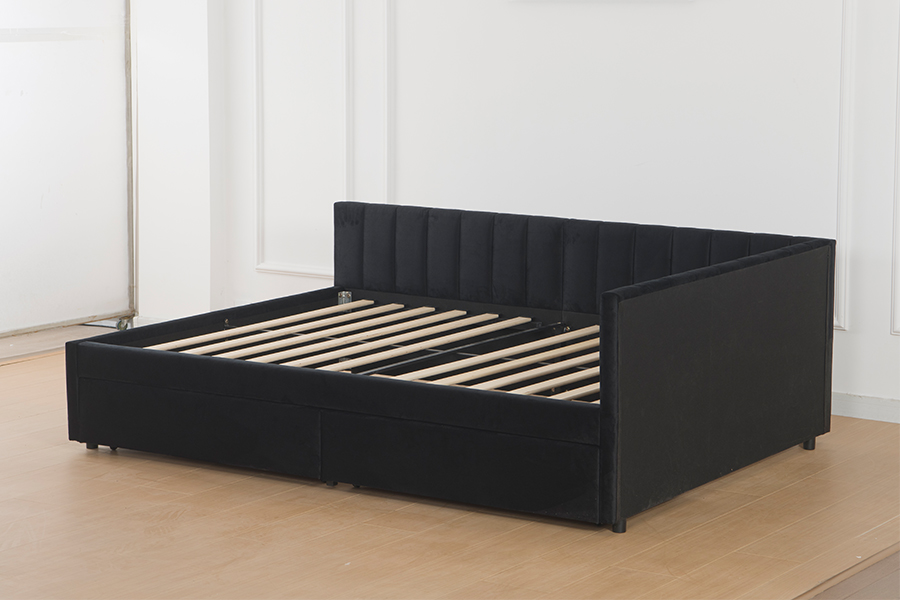 4856D Stauraum-Samt-Schlafsofa für kleine Räume