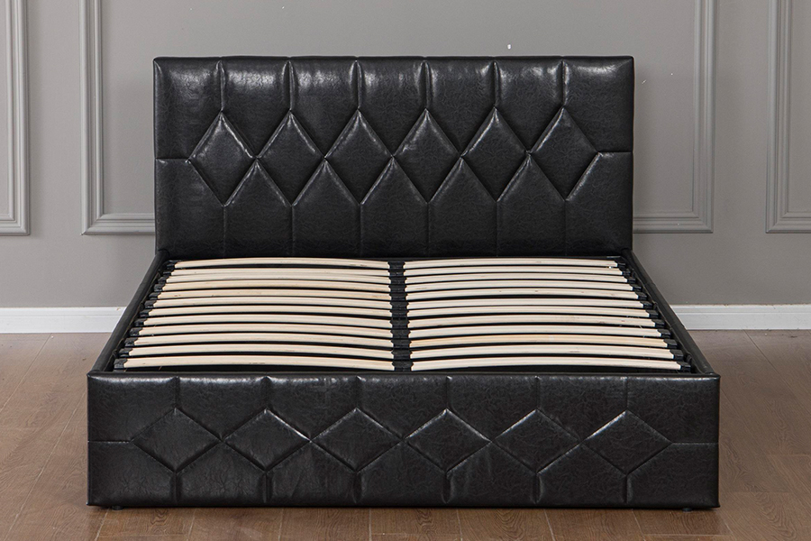 5031G Luxuriöses Design, verstellbares Bett, gepolsterter USB-Bettrahmen