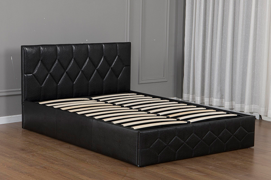 5031G Luxuriöses Design, verstellbares Bett, gepolsterter USB-Bettrahmen