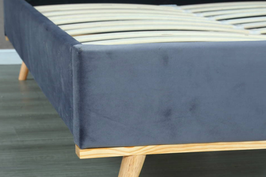 1457 Neuestes, modernes, schlichtes Samtpolsterbett