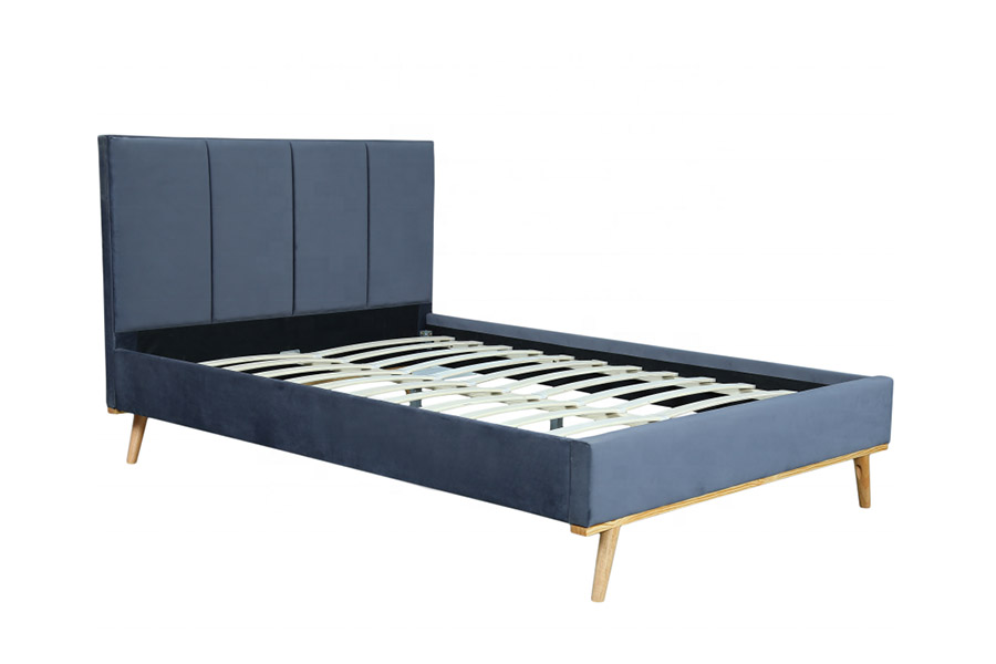 1457 Neuestes, modernes, schlichtes Samtpolsterbett