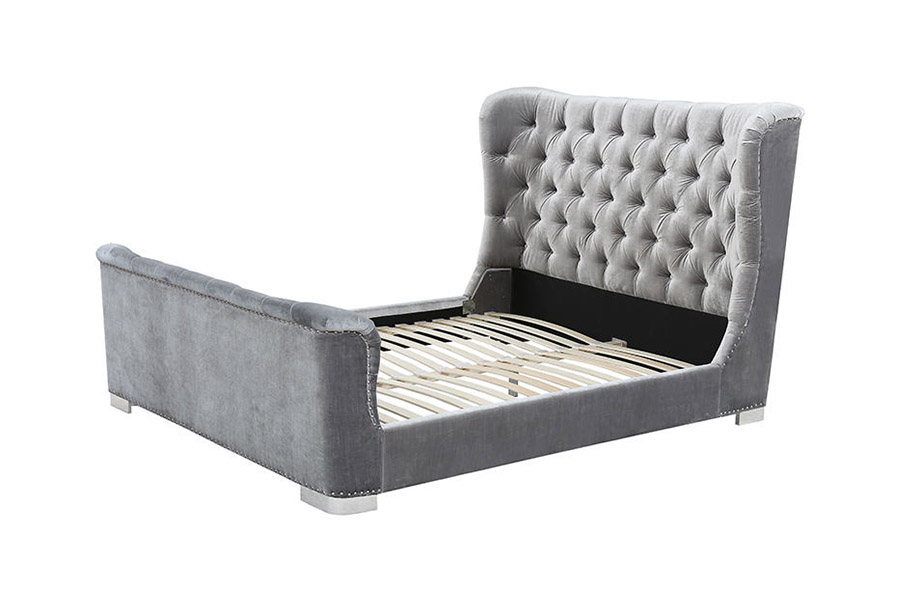 1413 Gepolstertes Plattformbett im modernen Design