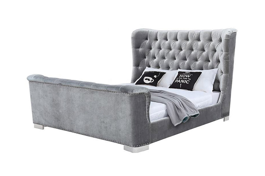 1413 Gepolstertes Plattformbett im modernen Design