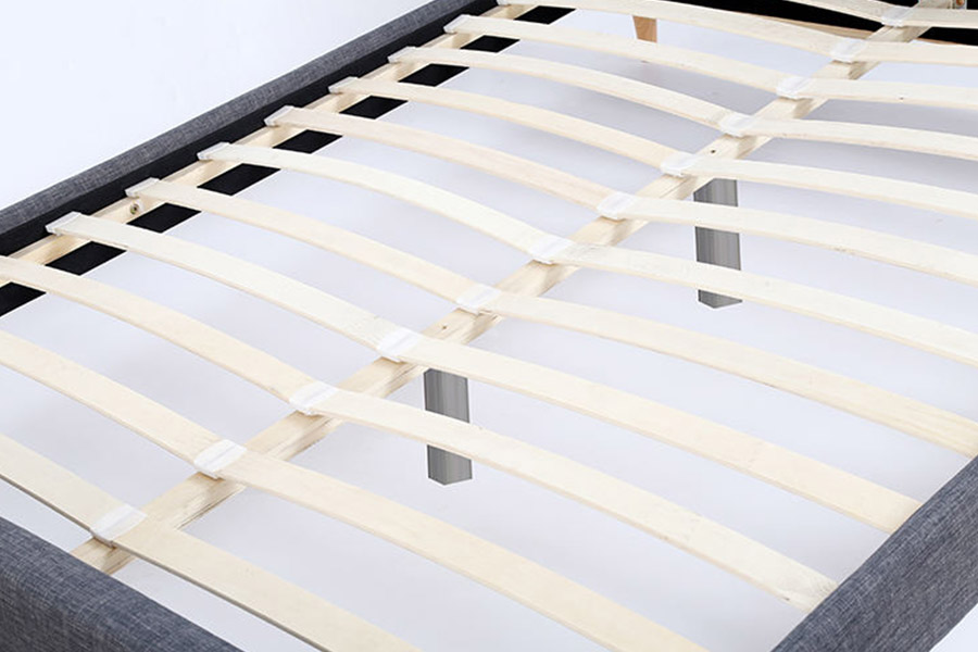 1380 Scandinavian Beds Dunkelgraues Stoffpolsterbett