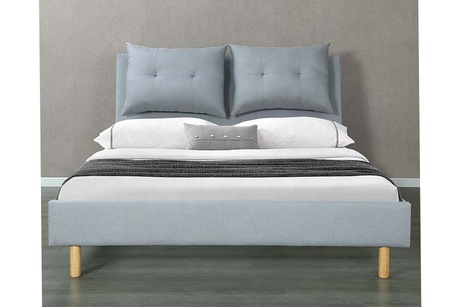 1503 Polsterbett im MDF-Stil mit Kissenrahmen und modernem Design