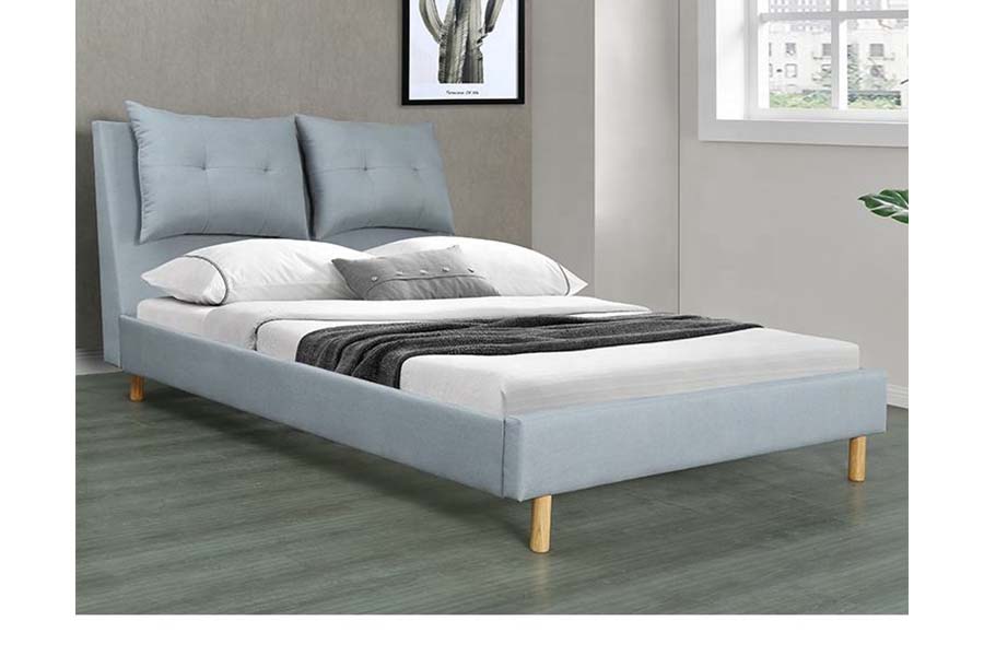 1503 Polsterbett im MDF-Stil mit Kissenrahmen und modernem Design