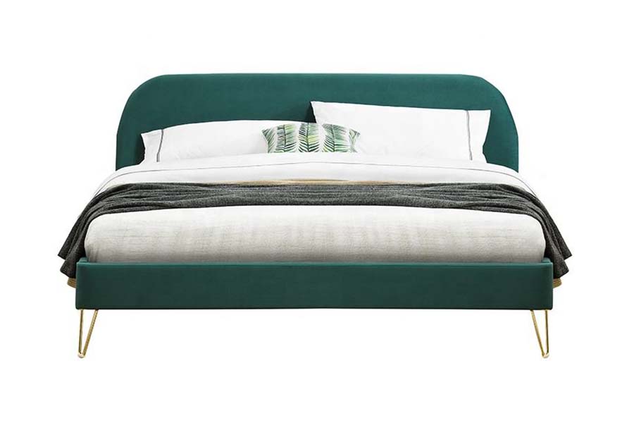 1475 Hochwertiges gepolstertes Bett mit Kingsize-Bett