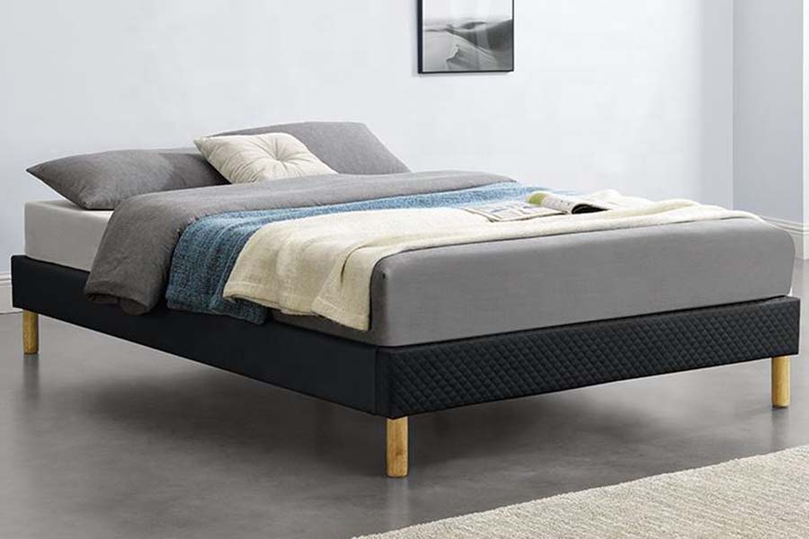 1469 Hochbett mit PU-Stoffpolsterung