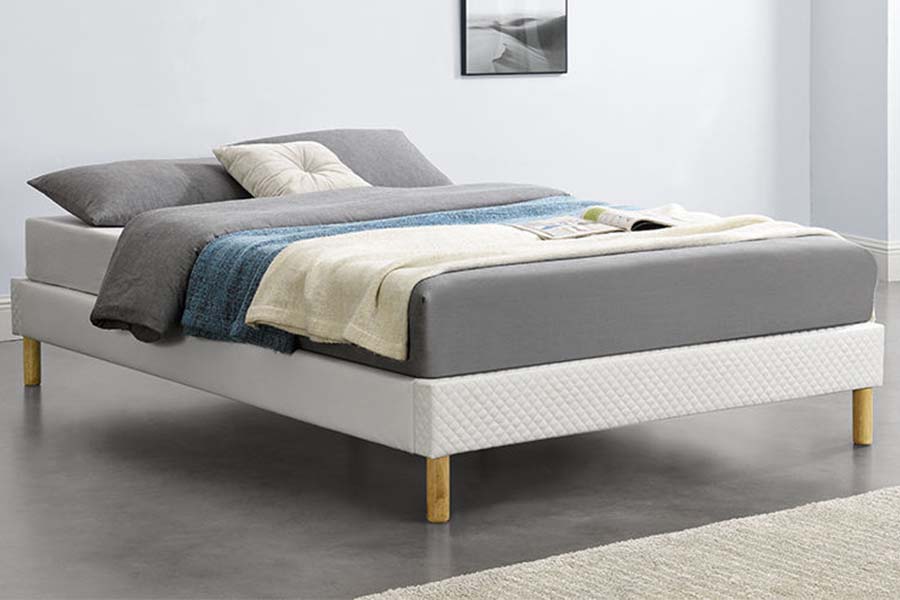 1469 Hochbett mit PU-Stoffpolsterung