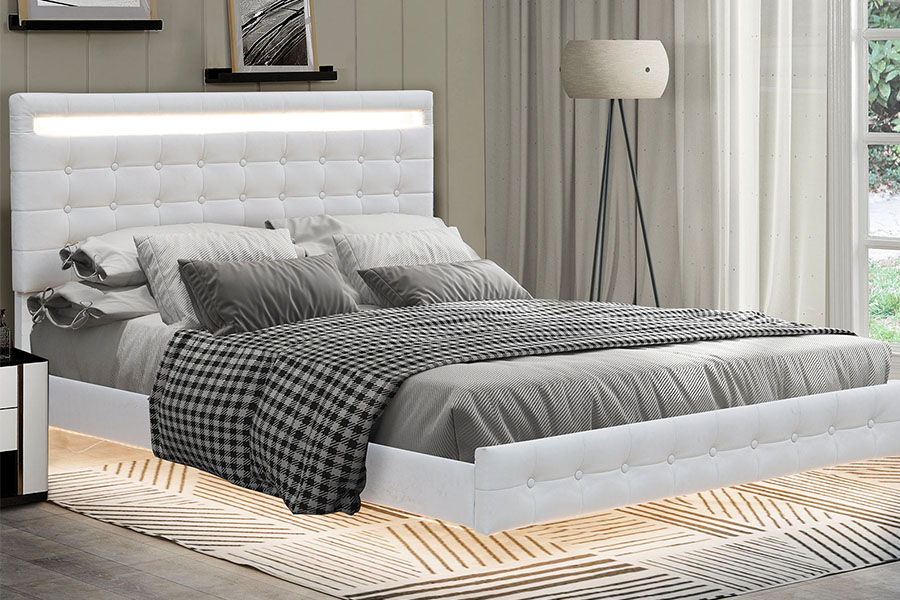 4209 Verstellbarer King-Size-Bettrahmen mit LED-Polsterung