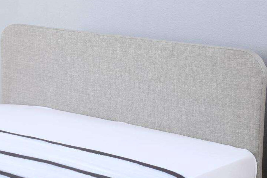 1142-3 Modernes One-Box-Paket-Polsterbett aus Leinenstoff